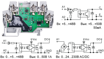 Модули гальванической развязки с выходом «открытый коллектор»